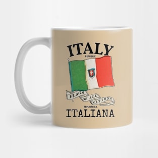 Vintage Italy Country Flag Mug